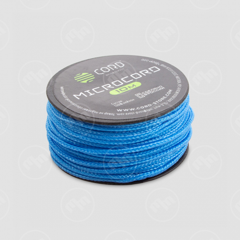 Микрокорд carolina blue, 10 м, серия Cord Micro, CORD, Россия