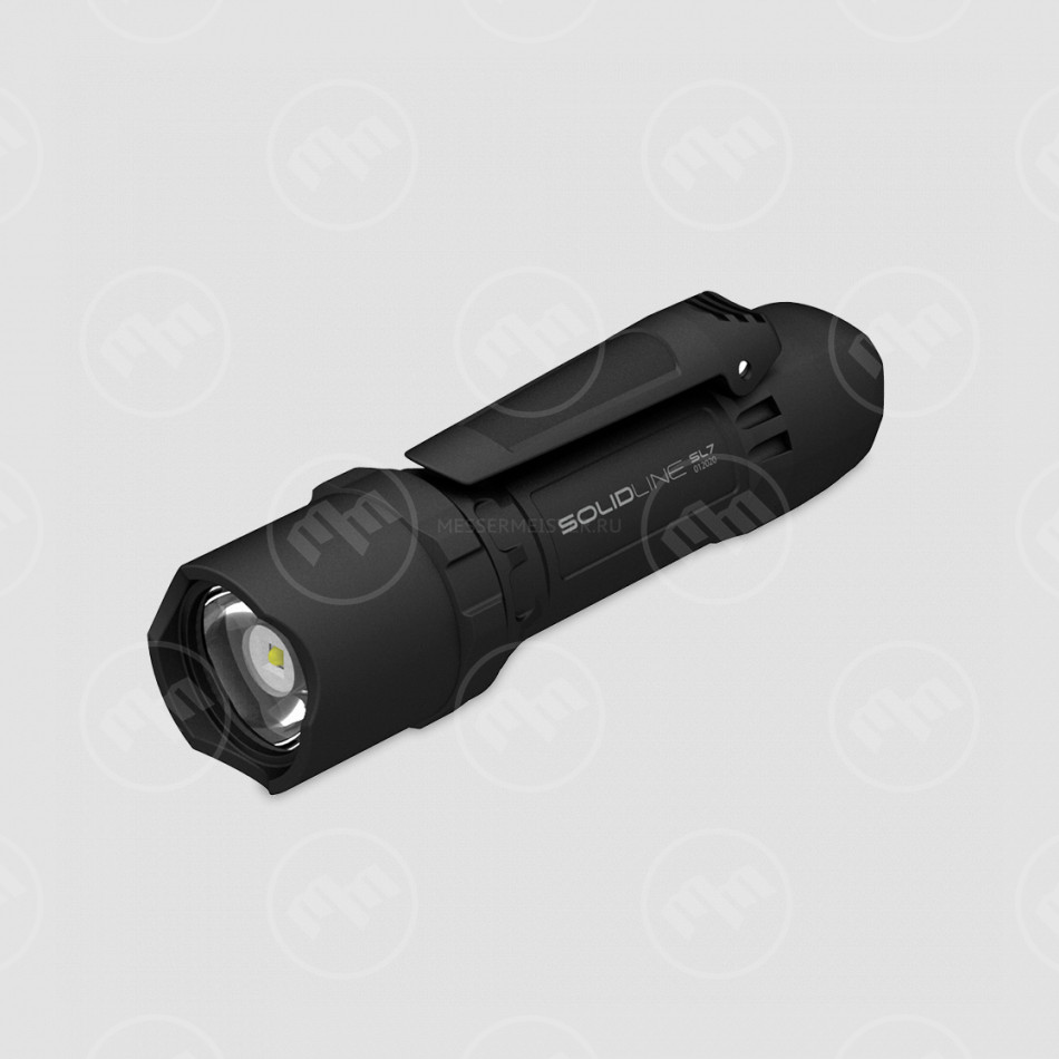 Фонарь светодиодный Solidline SL7, цвет черный, LED LENSER, Германия