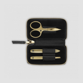 Набор маникюрный в кожаном футляре, чёрный, 3 предмета, Twinox Gold Edition, ZWILLING J.A. HENCKELS, Германия, ZWILLING J.A. HENCKELS (ГЕРМАНИЯ)