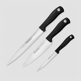 Набор из 3-х кухонных ножей поварская тройка, серия Silverpoint, WUESTHOF, Золинген, Германия, Наборы ножей "Поварская тройка" 