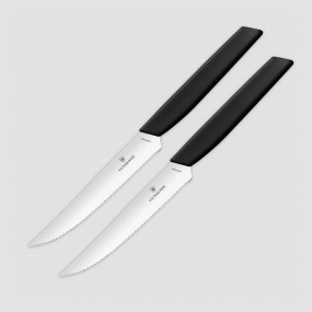 Набор из 2-х кухонных ножей для стейка и пиццы Swiss Modern 12 см, VICTORINOX, Швейцария, Ножи и наборы для стейка