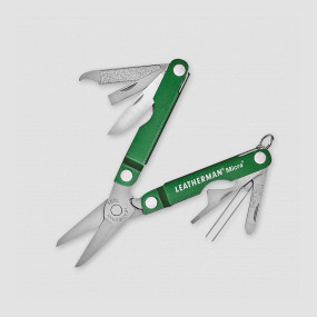 Мультитул брелок для ключей Leatherman Micra, 10 инструментов, материал: нержавеющая сталь, цвет: зеленый, LEATHERMAN, США, LEATHERMAN (США)