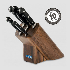 Набор кухонных ножей 5 предметов в подставке, серия Clasica, ARCOS, Испания, Набор ножей 5 предметов