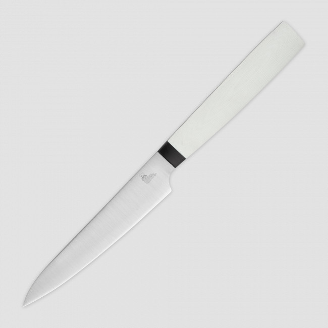 Нож универсальный кухонный U130, 13,4 см, сталь N690, White, OWL KNIFE, Россия