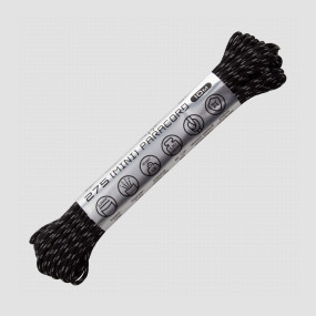 Паракорд 275 световозвращающий black, 10 м, серия Cord 275, CORD, Россия, CORD (Россия)