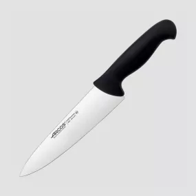 Профессиональный поварской кухонный нож 20 см, рукоять черная, серия 2900, ARCOS, Испания, Ножи поварские 20 см
