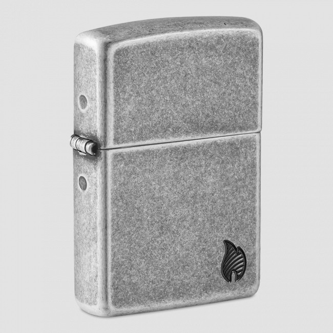 Зажигалка бензиновая Armor Flame Antique Silver, ZIPPO, США