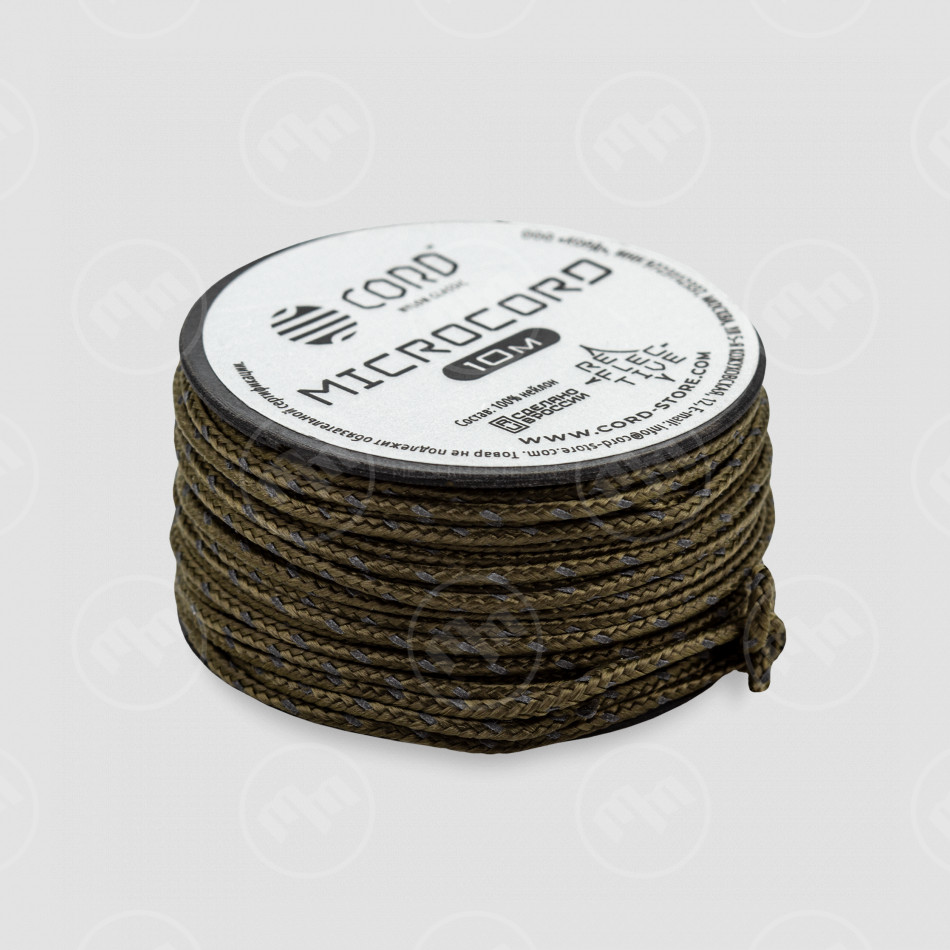 Микрокорд светоотражающий coyote, 10м, серия Cord Micro, CORD, Россия