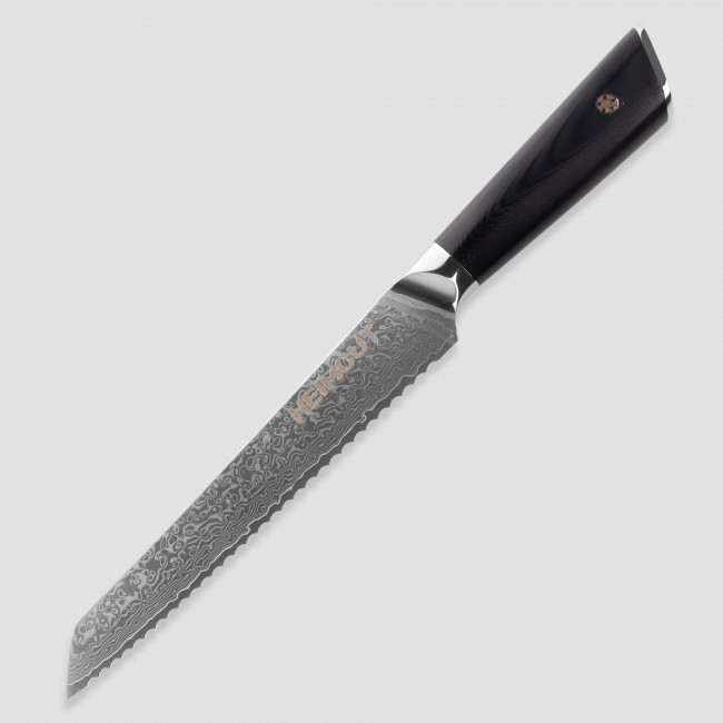 Нож кухонный для хлеба, 20 см, Triangle Damascus, HEIMCUT, Россия