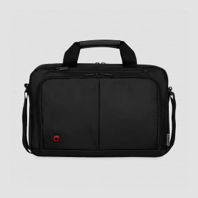 Сумка для ноутбука 14 Source, размер: 25 х 39 х 8 см, материал: нейлон, цвет: черный, WENGER, Швейцария, Сумки WENGER