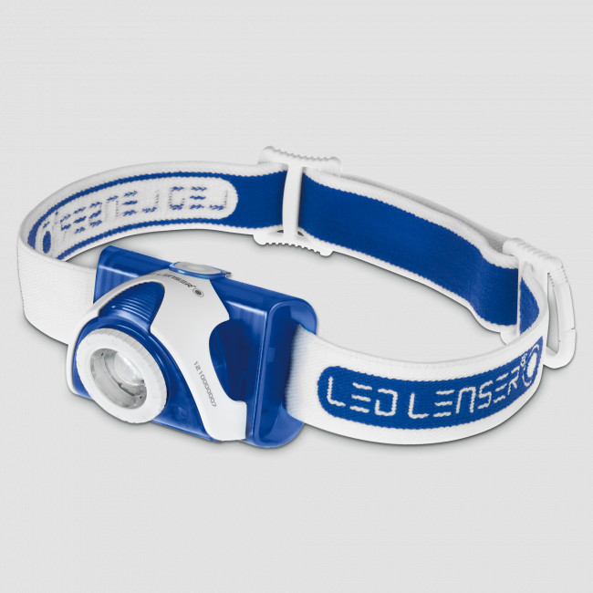 Фонарь налобный, цвет: синий, 6107- R, LED LENSER, Германия