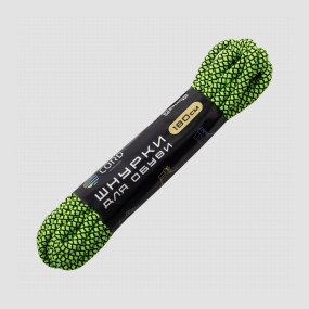 Шнурки из паракорда, 180 см, черно-зеленый, CORD, Россия, Шнурки CORD