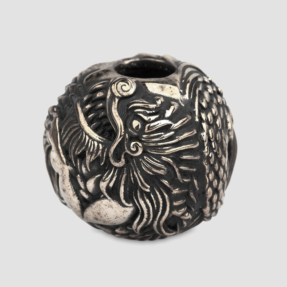 Бусина на темляк Дракон, 1.9 см, OLD CASTER EDC, Россия