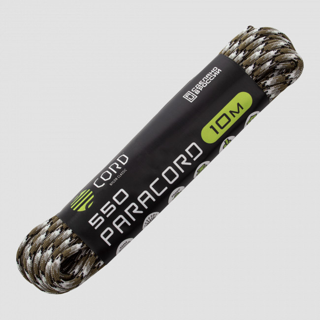 Паракорд 550 scorpion camo, 10 м, серия Cord 550, CORD, Россия