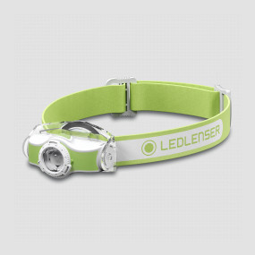 Фонарь аккумуляторный налобный, цвет: зелено-белый (501952), LED LENSER, Германия, Фонари налобные