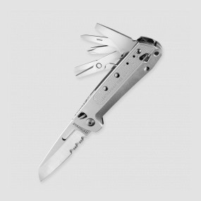 Мультитул Leatherman FREE K4X, 9 инструментов, материал: нержавеющая сталь, цвет: стальной, LEATHERMAN, США, Мультитулы LEATHERMAN