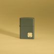 Зажигалка бензиновая Four Leaf Clover Green Matte, ZIPPO, США_00824780043335689771.jpg