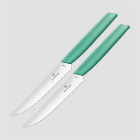 Набор из 2-х кухонных ножей для стейка и пиццы Swiss Modern 12 см, VICTORINOX, Швейцария, Ножи и наборы для стейка