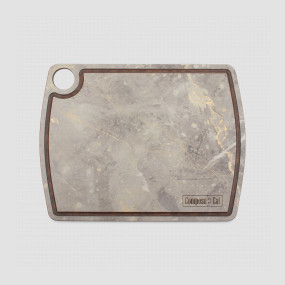 Доска разделочная композитная, с желобом, 29х22 см, мрамор итальянский серый, серия Fashion, ComposeEat, Россия, Разделочные доски COMPOSE EAT