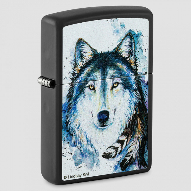 Зажигалка бензиновая Feed the Good Wolf, ZIPPO, США