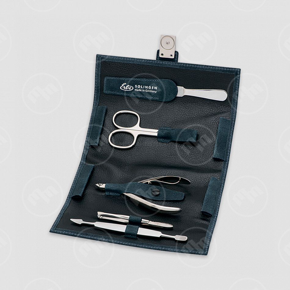 Набор маникюрный в кожаном футляре, 5 предметов, ERBE, Германия