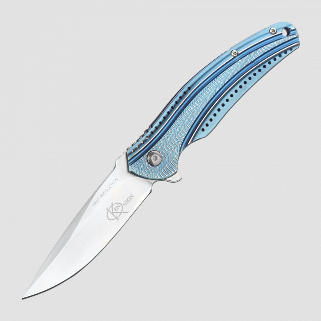 Нож складной Ripple Blue Stainless Handle (IKBS Flipper), CRKT, США
