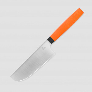 Нож кухонный накири для резки овощей NA110, 11,9 см, сталь N690, Orange, OWL KNIFE, Россия, OWL KNIFE (Россия)