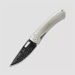 Нож складной TS1 Damascus Fate Grey matte handle, LionSteel, Италия, LIONSTEEL (Италия)