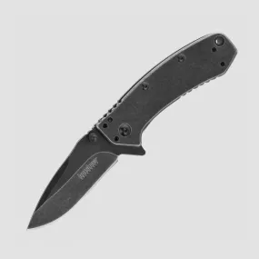 Нож полуавтоматический складной Cryo BlackWash, 7 см, KERSHAW, США, Cryo