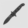 Нож складной Kit Carson M21 Spear-Point Combo Black Aluminum, CRKT, США