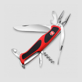 Нож швейцарский многофункциональный складной RangerGrip 74, 14 функций, 9.7 см, VICTORINOX, Швейцария, RangerGrip