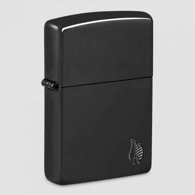 Зажигалка бензиновая Flame High Polish Black, ZIPPO, США