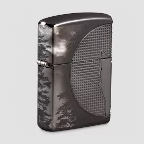 Зажигалка бензиновая Armor Wolf  Ice, ZIPPO, США, Зажигалки ZIPPO