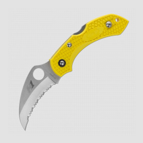 Нож складной Dragonfly 2 Salt, 5,8 см, материал клинка: сталь H1 Stainless Steel, материал рукояти: термопластик FRN, SPYDERCO, США, Городские EDC-ножи