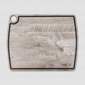 Доска разделочная композитная c желобом, 36х28см, дуб светлый, серия Fashion, ComposeEat, Россия, Разделочные доски COMPOSE EAT