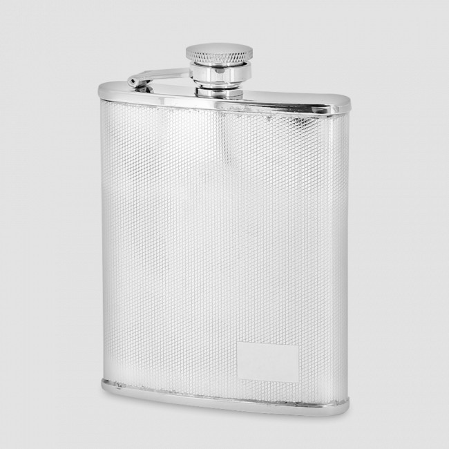 Фляга, 180 мл, сталь, серебристый, S. QUIRE, Италия