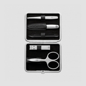 Набор маникюрный в кожаном футляре, цвет чёрный, 5 предметов, Twinox, ZWILLING J.A. HENCKELS, Германия, Наборы маникюрные