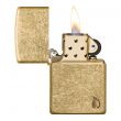 Зажигалка бензиновая Armor Flame Tumbled Brass, ZIPPO, США_00824770068424817163.jpg