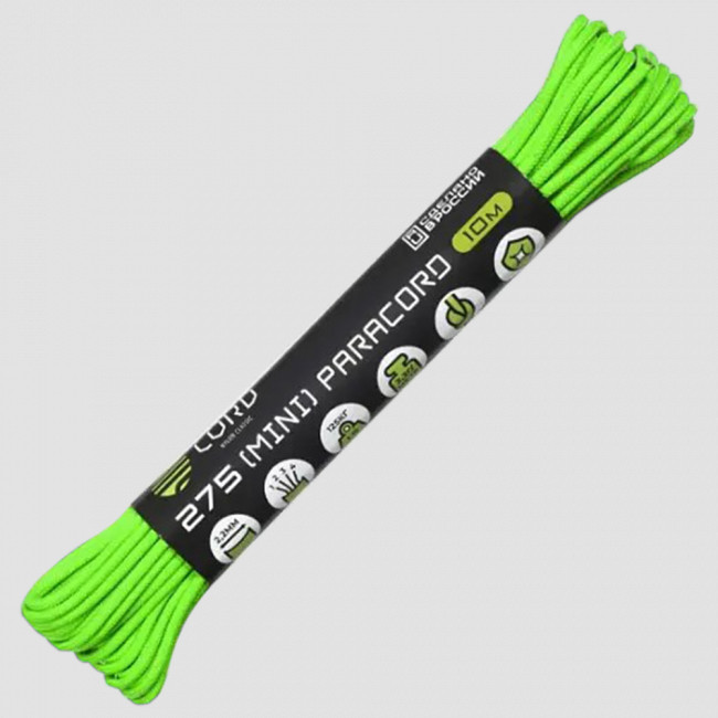 Паракорд 275 lime, 10 м, серия Cord 275, CORD, Россия