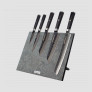Набор кухонных ножей, 5 штук, на магнитной подставке, серия Black Damascus, HEIMCUT, Россия
