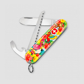 Нож швейцарский складной My First, 9 функций, 4 см, VICTORINOX, Швейцария, VICTORINOX Swiss Army Keychain