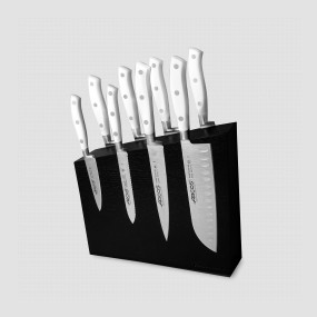 Набор из 8-ми кухонных ножей на подставке из дуба, серия Riviera Blanca, ARCOS, Испания, Наборы кухонных ножей Arcos