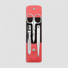 Набор маникюрный в кожаном футляре, красный, 3 предмета, Classic Inox, ZWILLING J.A. HENCKELS, Германия, Маникюрные наборы ZWILLING