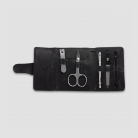 Набор маникюрный Classic Set, 5 предметов, кожаный футляр, BOKER, Германия, 