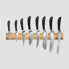 Набор из 8-ми кухонных ножей на магнитном держателе из дуба, серия Signature knife, ROBERT WELCH, Великобритания, Наборы кухонных ножей ROBERT WELCH