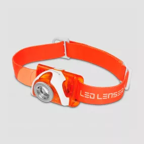 Фонарь налобный, цвет: оранжевый, 6104, LED LENSER, Германия, Фонарь налобный светодиодный