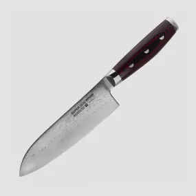 Нож кухонный Сантоку 16,5 см, Santoku, дамасская сталь, серия GOU 161, YAXELL, Япония, YAXELL SUPER GOU