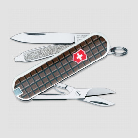 Нож швейцарский складной Classic SD Chocolate, 7 функций, 4 см, VICTORINOX, Швейцария, VICTORINOX Swiss Army Keychain