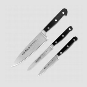 Набор из 3-х кухонных ножей поварская тройка, серия Opera, ARCOS, Испания, Подарочный набор кухонных ножей