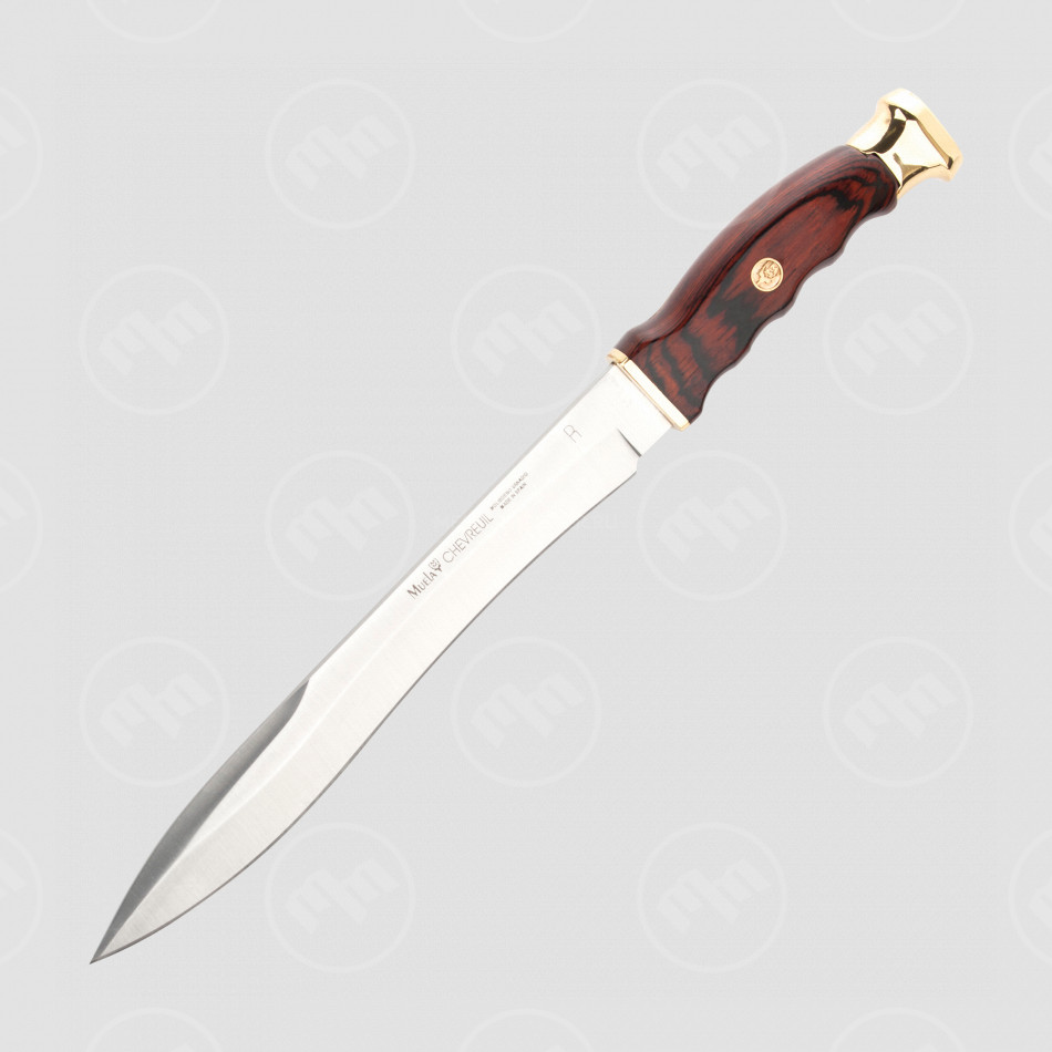 Нож с фиксированным клинком Chevreuil, чехол кожа, MUELA, Испания
